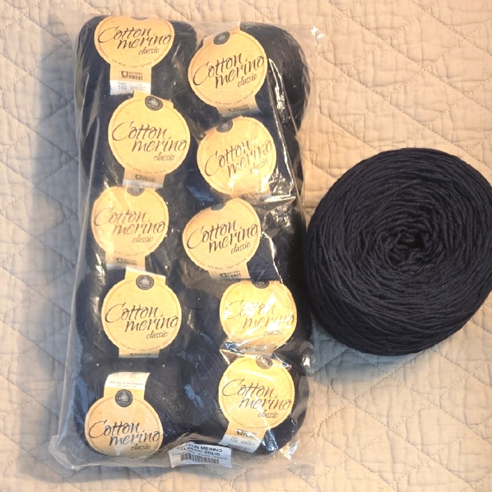 Lot of Cotton-Merino Yarn